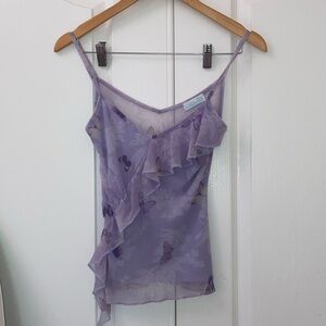 Lavender Butterfly Tank top